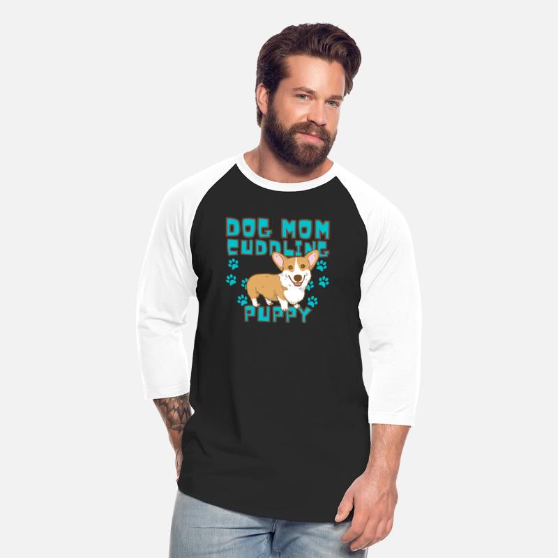 DOG MOM CUDDLING PUPPY DOGS LOVERS