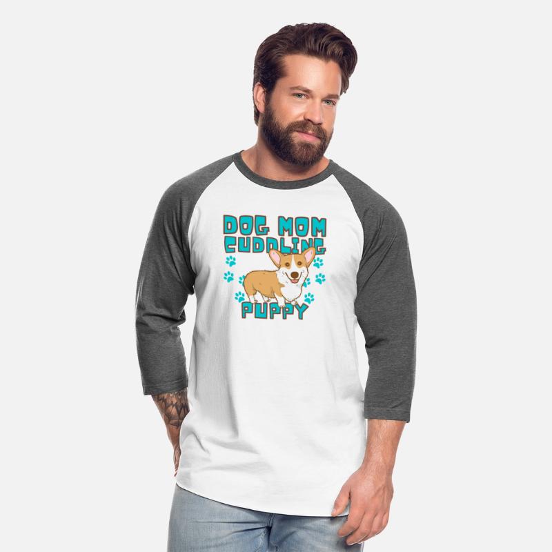 DOG MOM CUDDLING PUPPY DOGS LOVERS