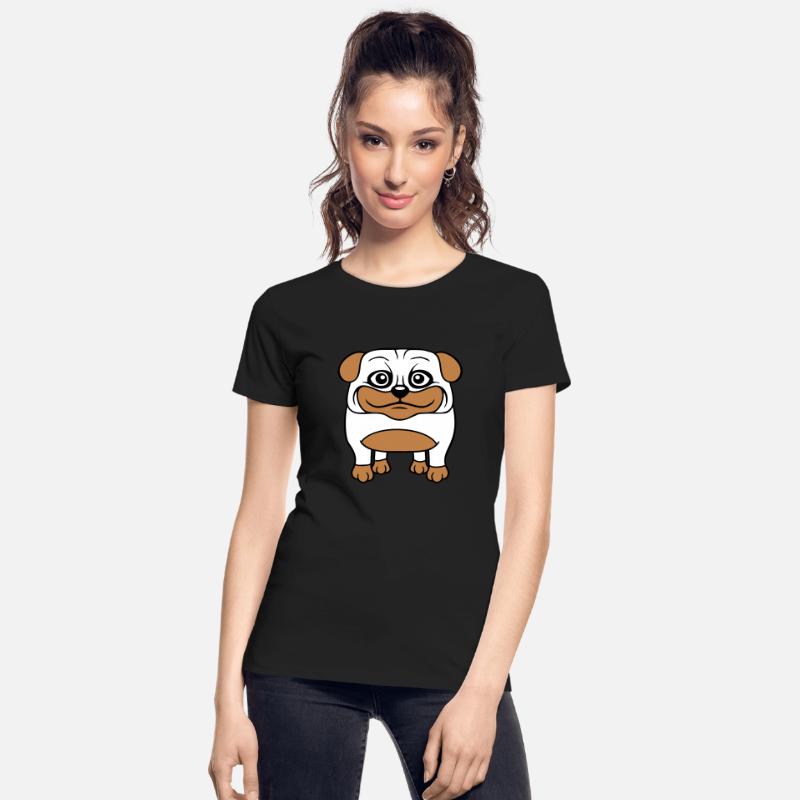 Dog Pug Small Cute Thick Lovely Happy Comic Fun