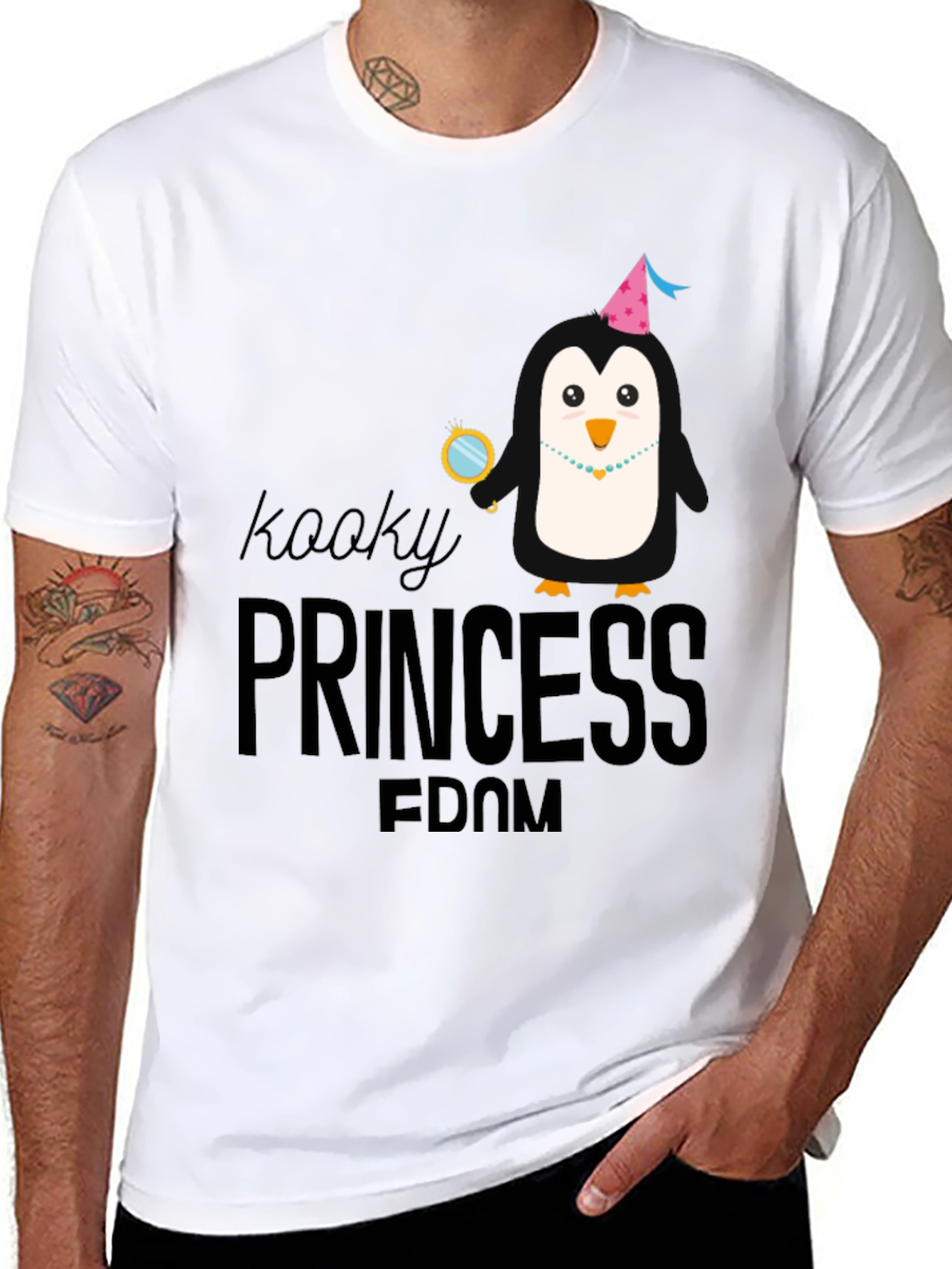 Kooky Princess Penguin Graphic Tee