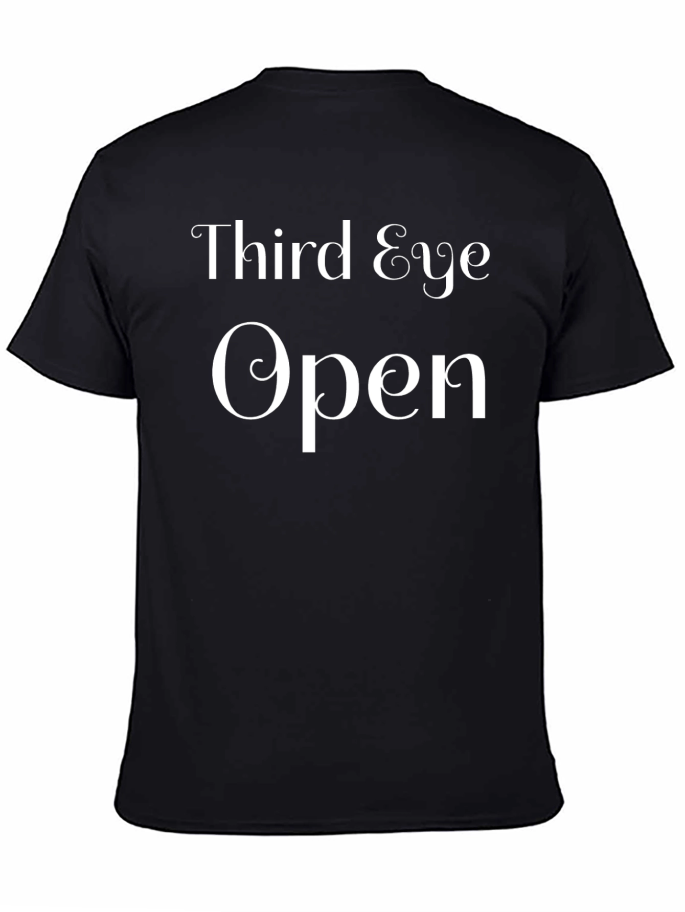 Third Eye Open Graphic Tee - Casual Black T-Shirt