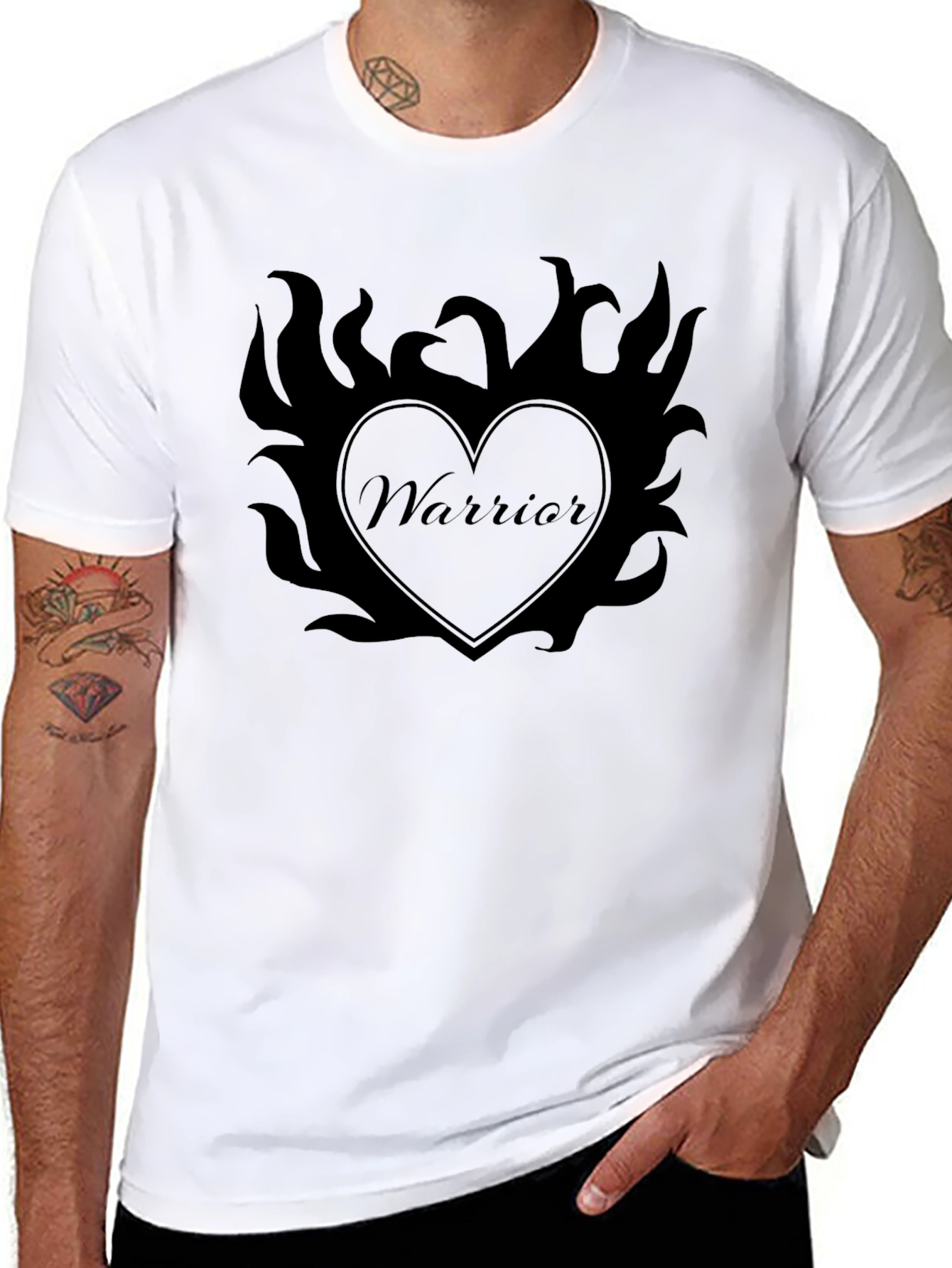 Warrior Heart Tee - Mens Graphic T-Shirt