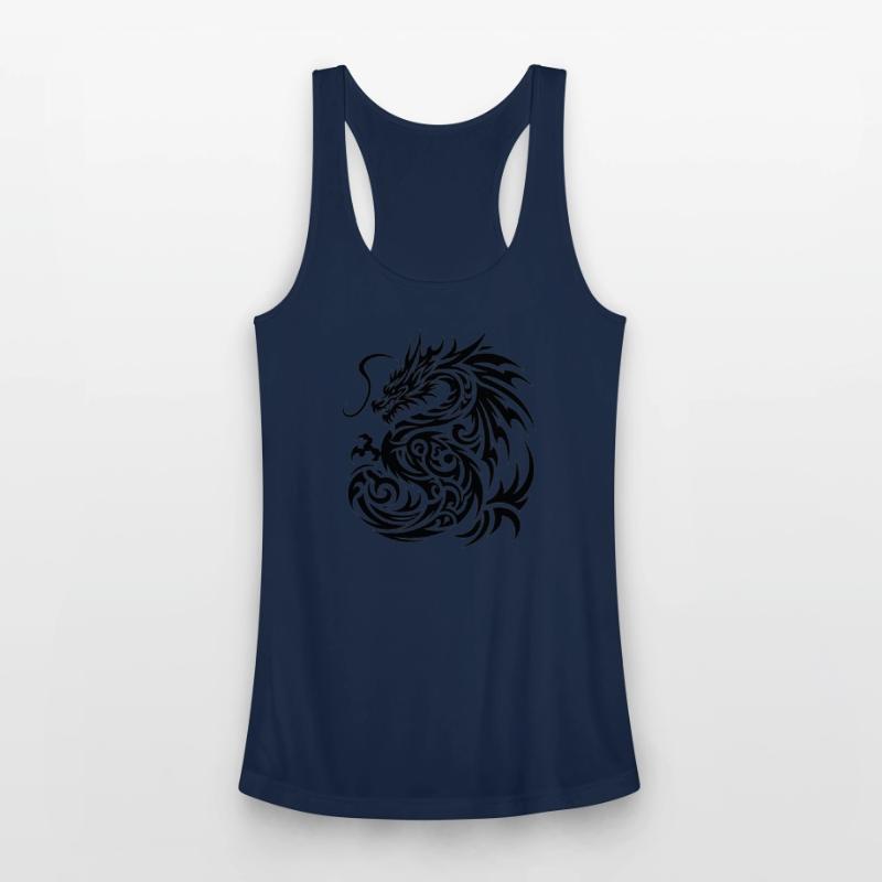 Dragon Tribal Tattoo Artistic Symbol Design