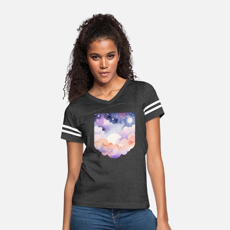 Dreamy Watercolor Celestial Sky