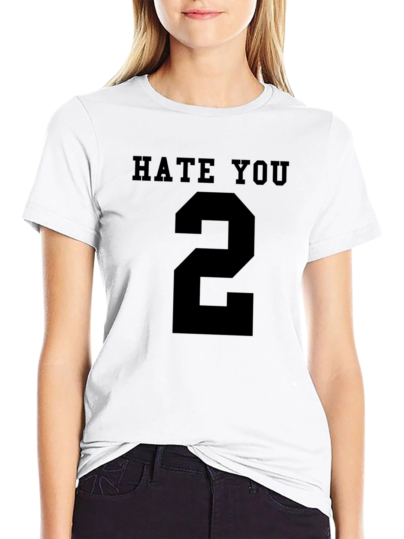 Hate You Number 2 Black Graphic Tee