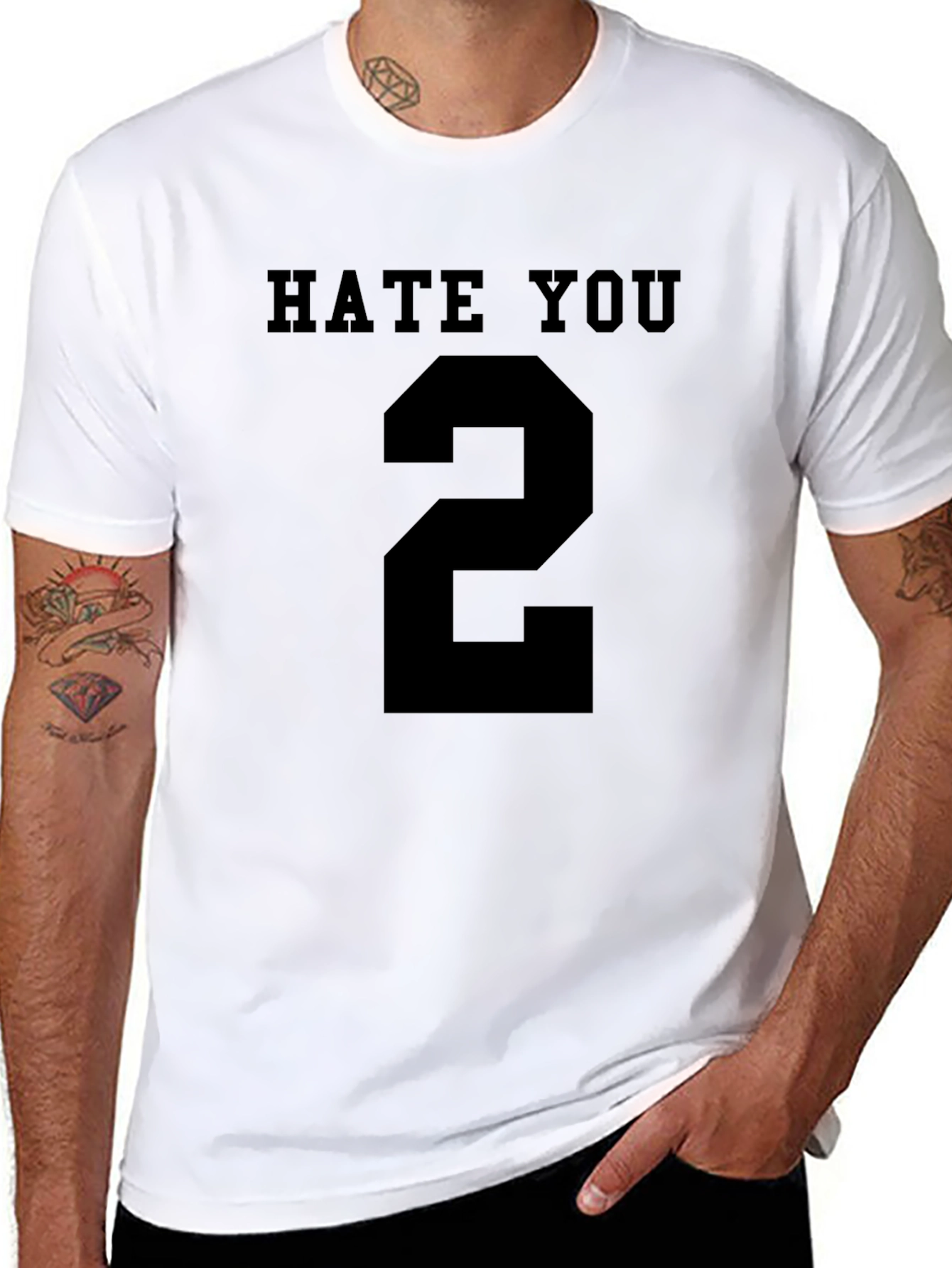 Hate You Number 2 Black Graphic Tee