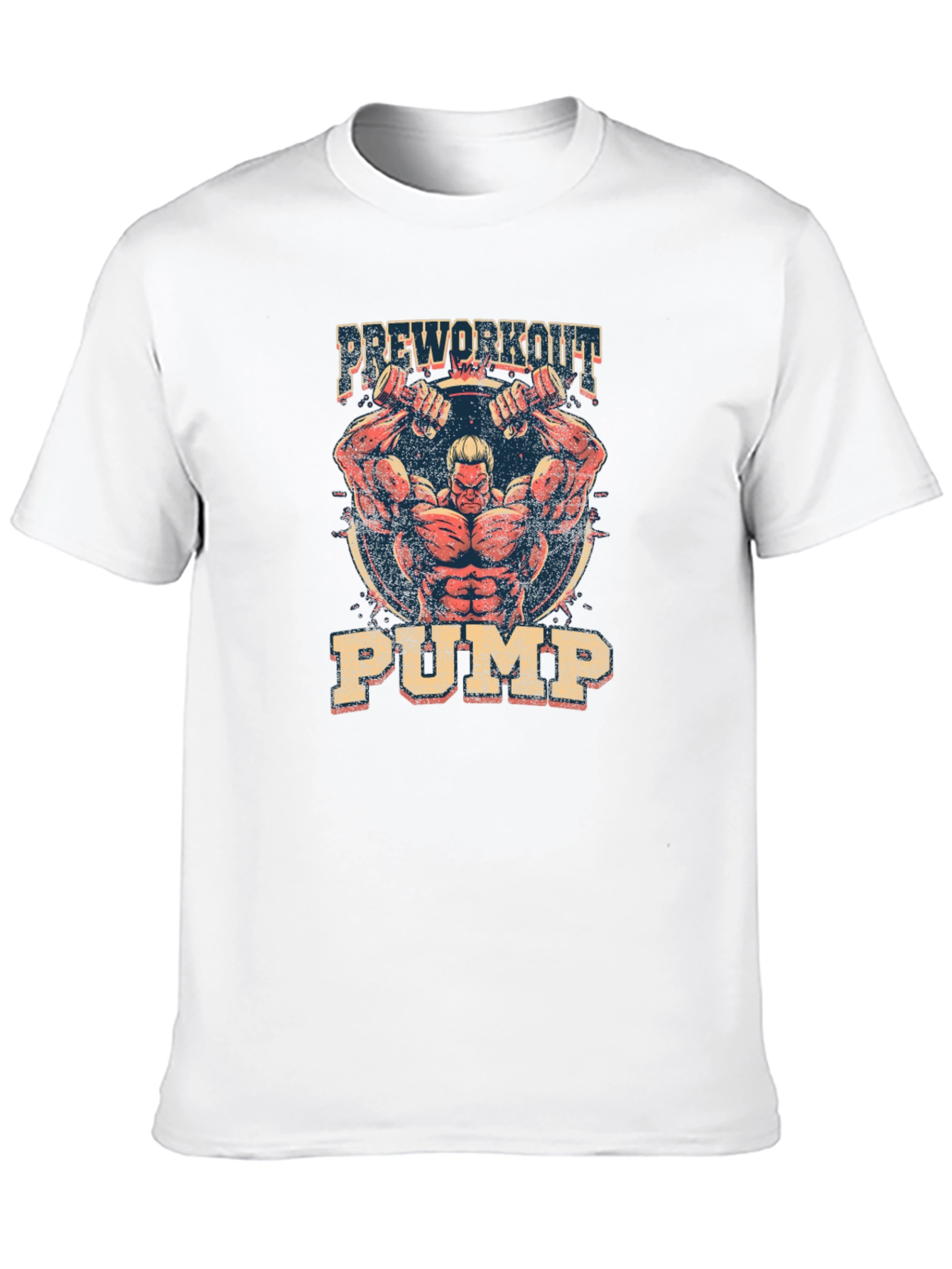 Preworkout Pump Black Graphic T-Shirt Gym Fitness