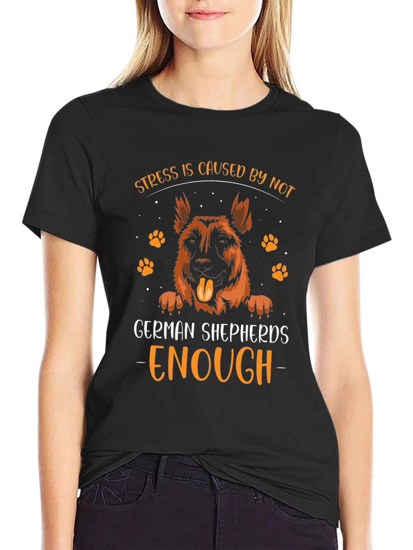 German Shepherd Stress Relief T-Shirt