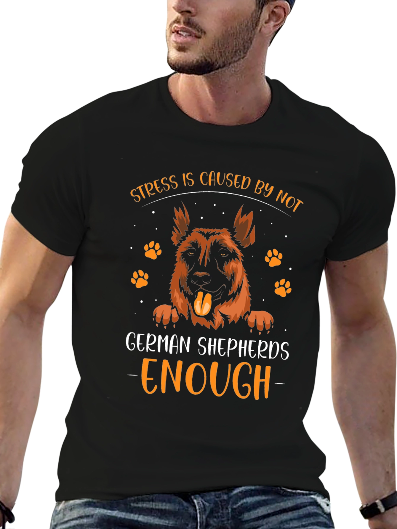German Shepherd Stress Relief T-Shirt