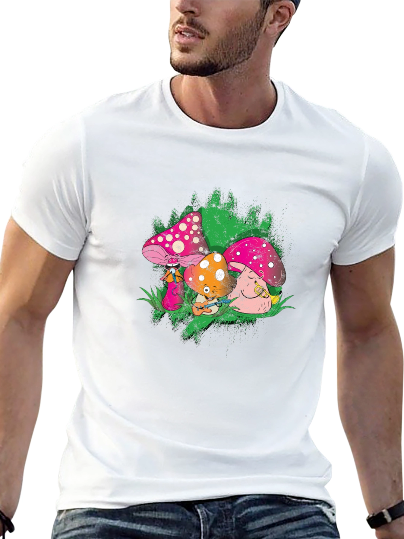 Funky Mushroom Crew Graphic Tee