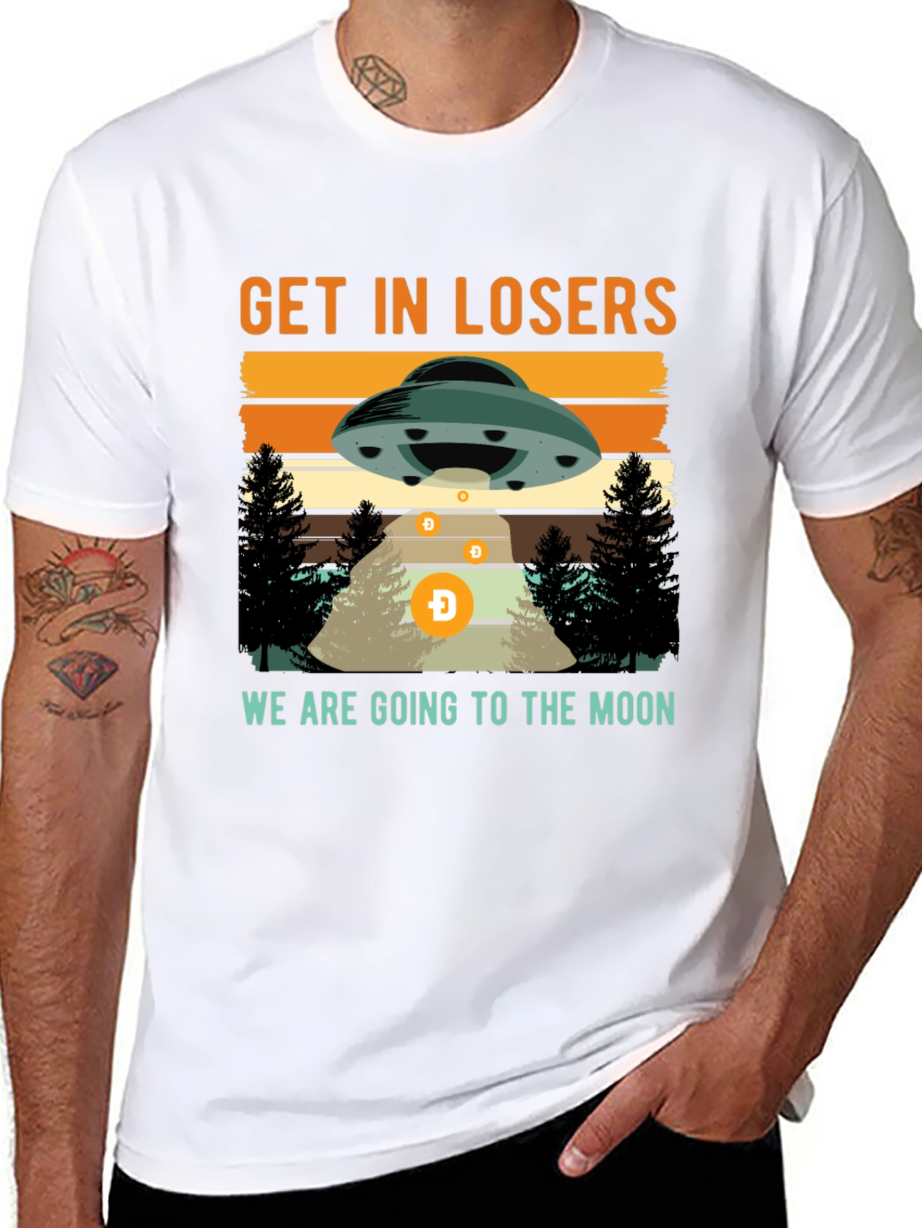 Get In Losers Were Going to the Moon T-Shirt