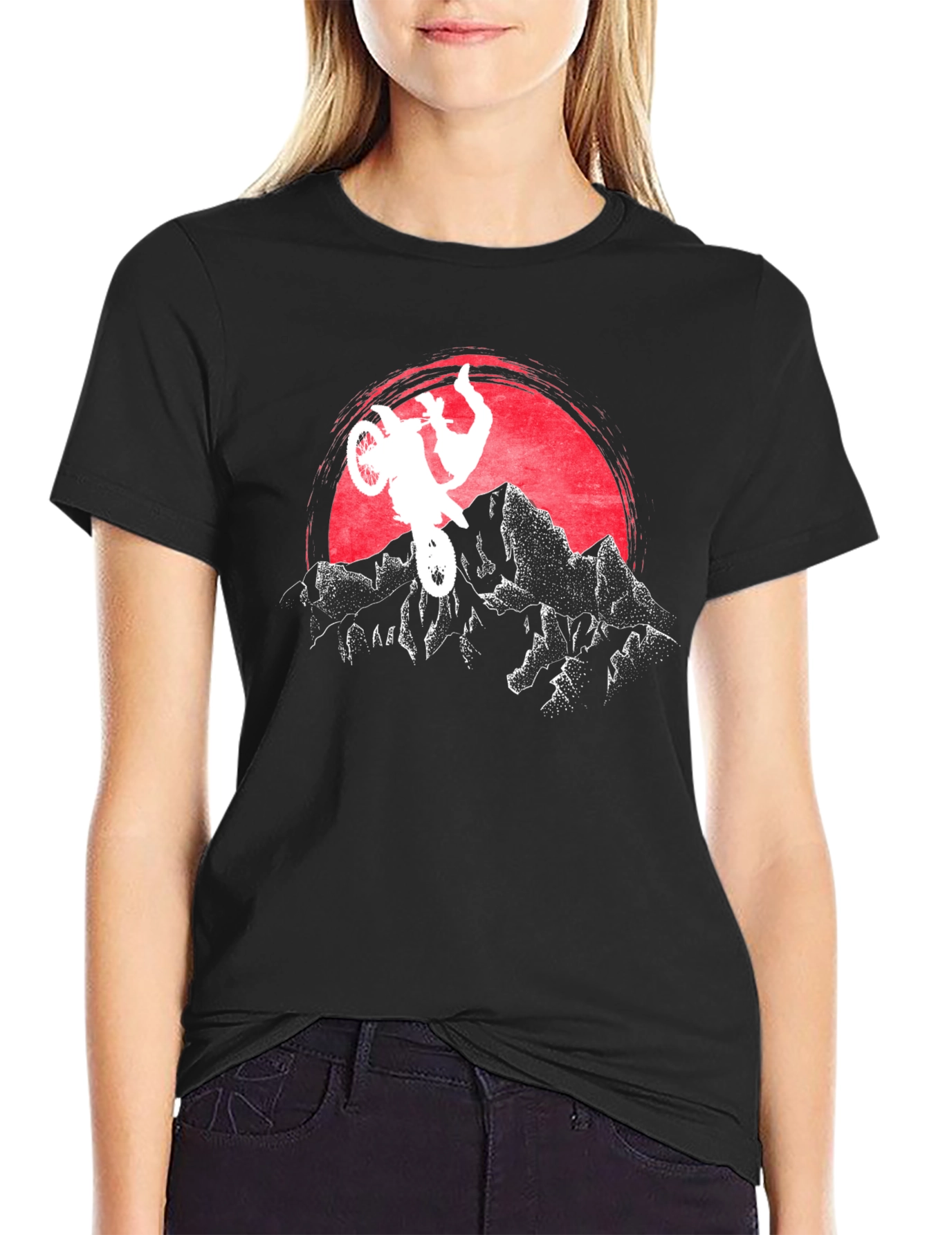 Motocross Sunset Graphic Tee