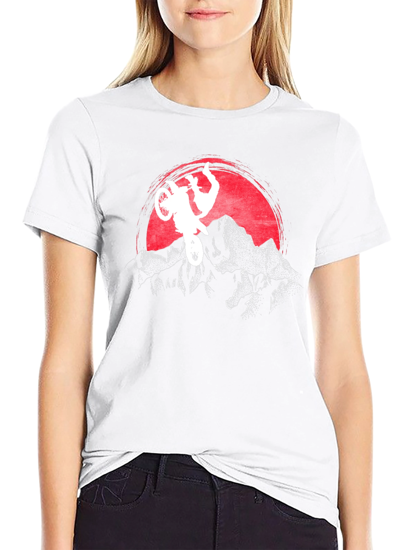 Motocross Sunset Graphic Tee