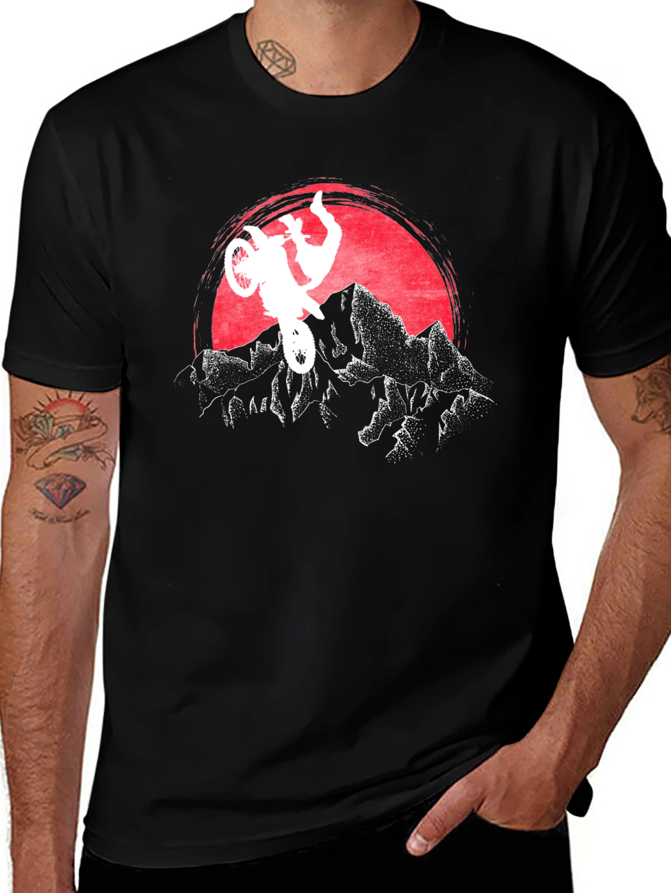 Motocross Sunset Graphic Tee