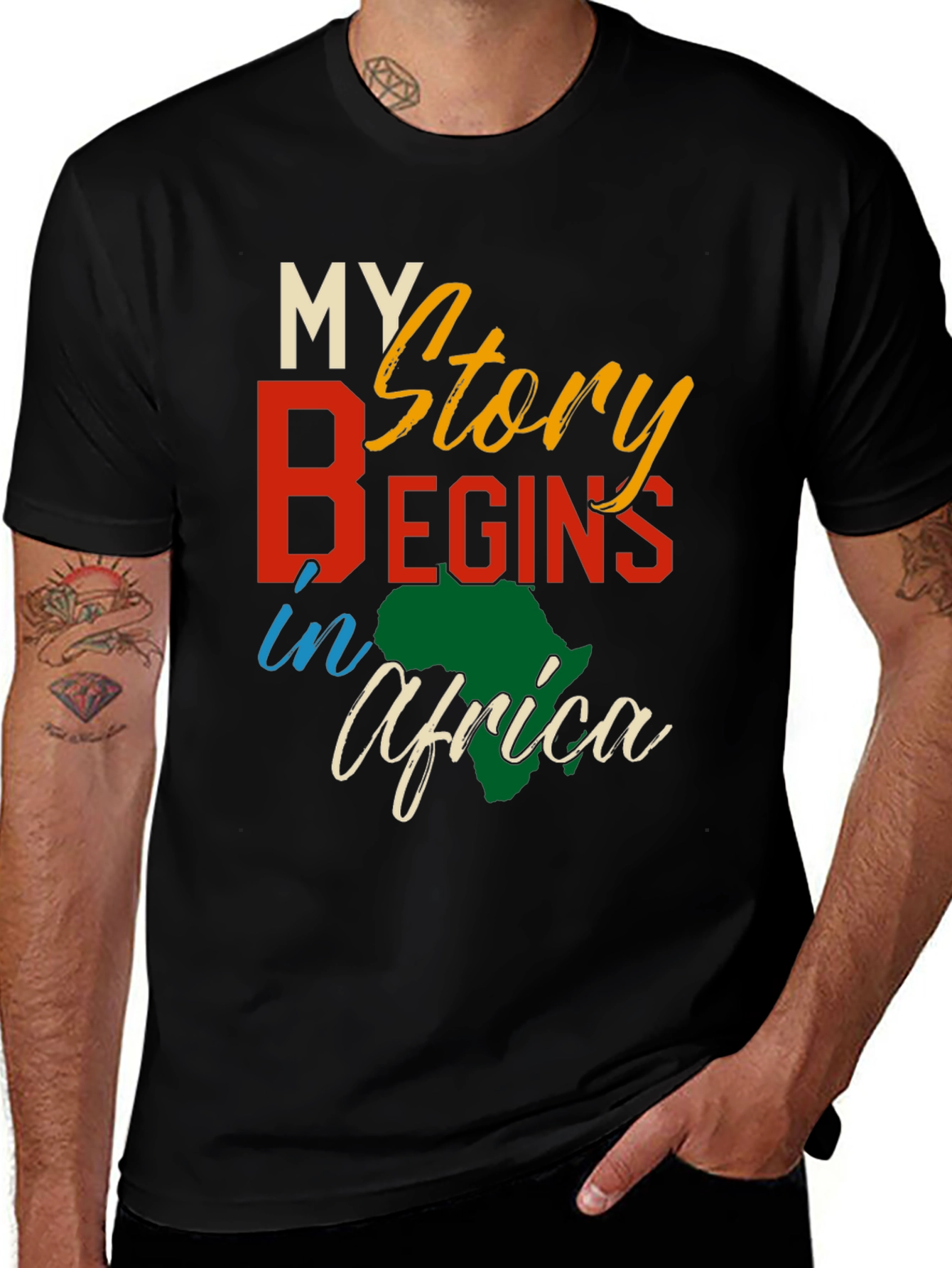My Story Begins In Africa T-Shirt