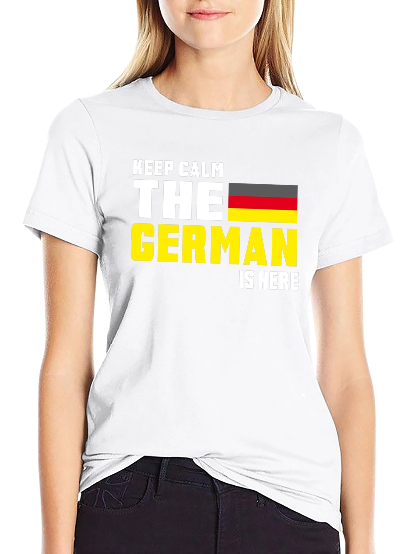 Keep Calm German Is Here T-Shirt Germany Flag