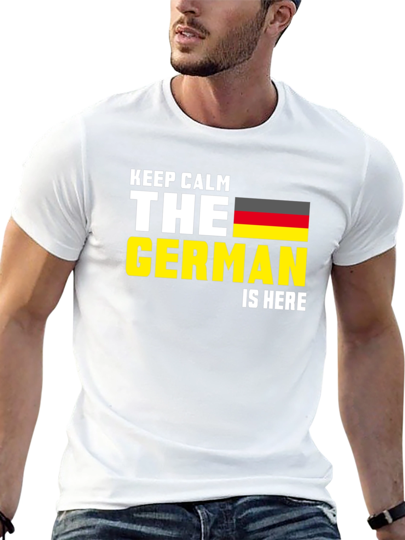 Keep Calm German Is Here T-Shirt Germany Flag