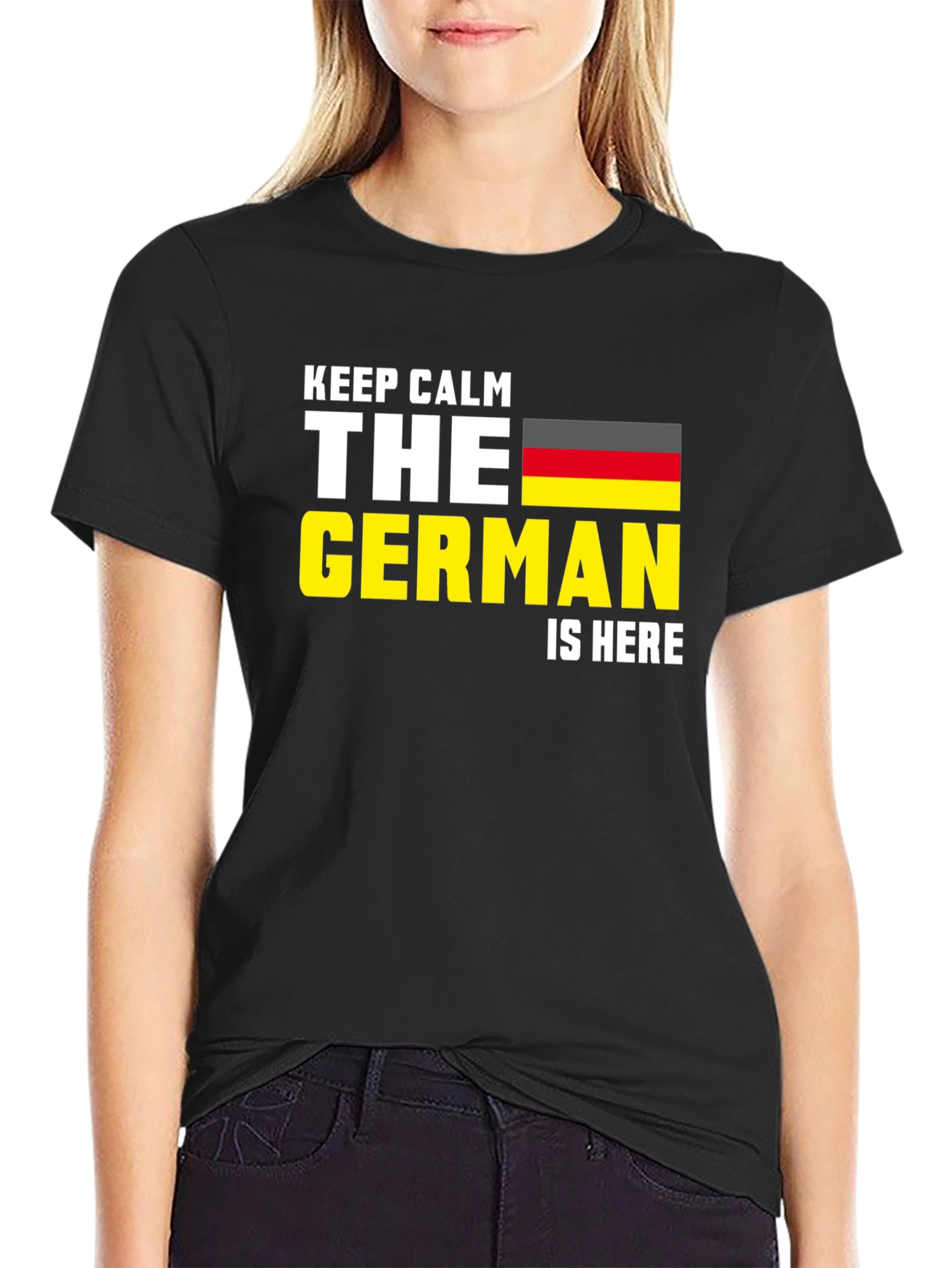 Keep Calm German Is Here T-Shirt Germany Flag