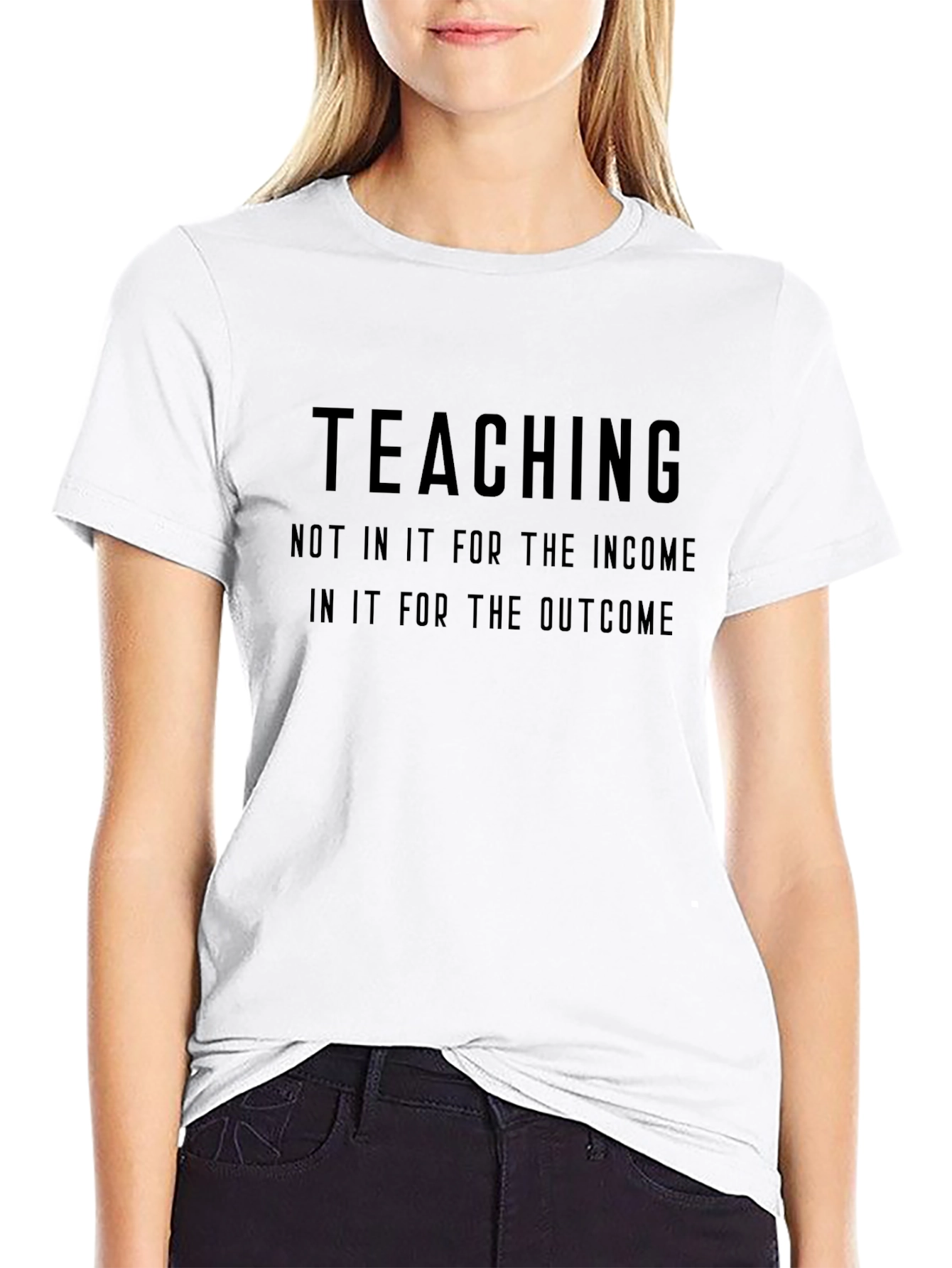 Teaching Outcome Black T-Shirt