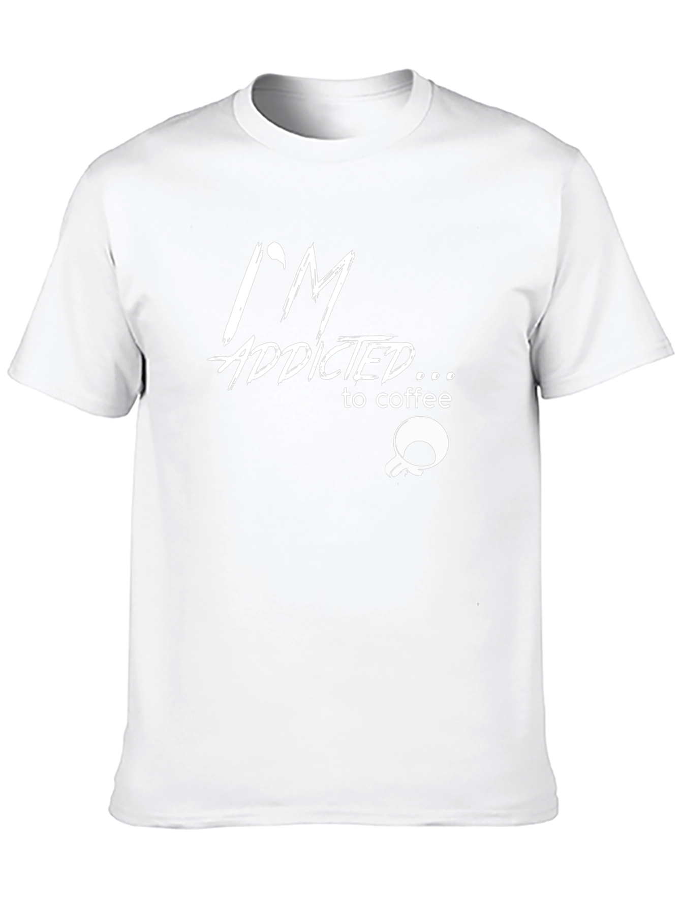 Im Addicted to Coffee T-Shirt Black