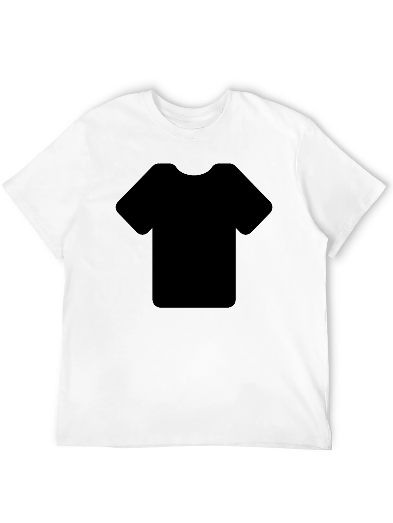 Plain Black Crew Neck Short Sleeve T-Shirt