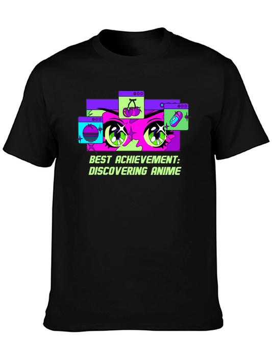 Anime Discovery Tee: Best Achievement Graphic T-Shirt
