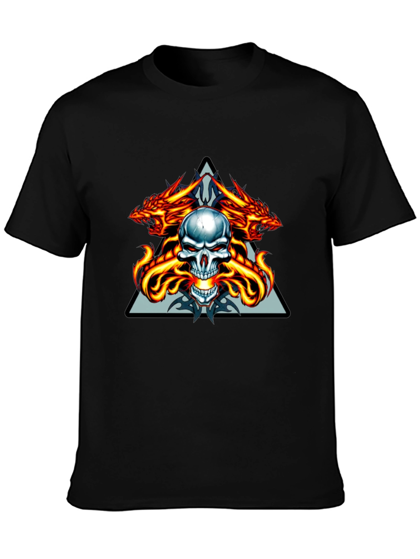 Dragon Skull Graphic Tee - Menswear