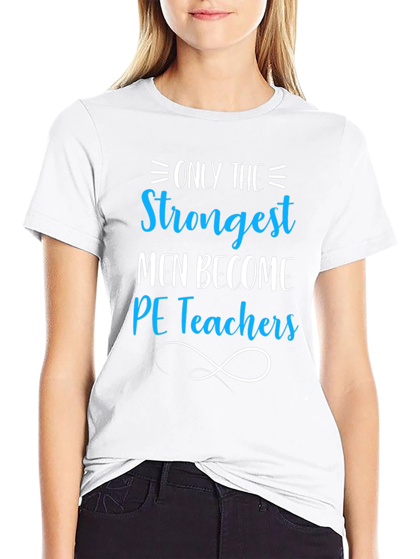 Strongest Men PE Teachers Black T-Shirt