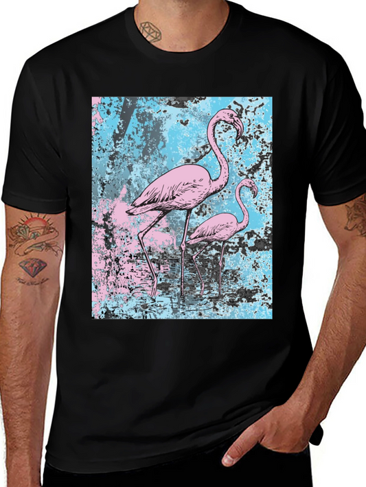 Flamingo Graphic Tee - Unique Print T-Shirt