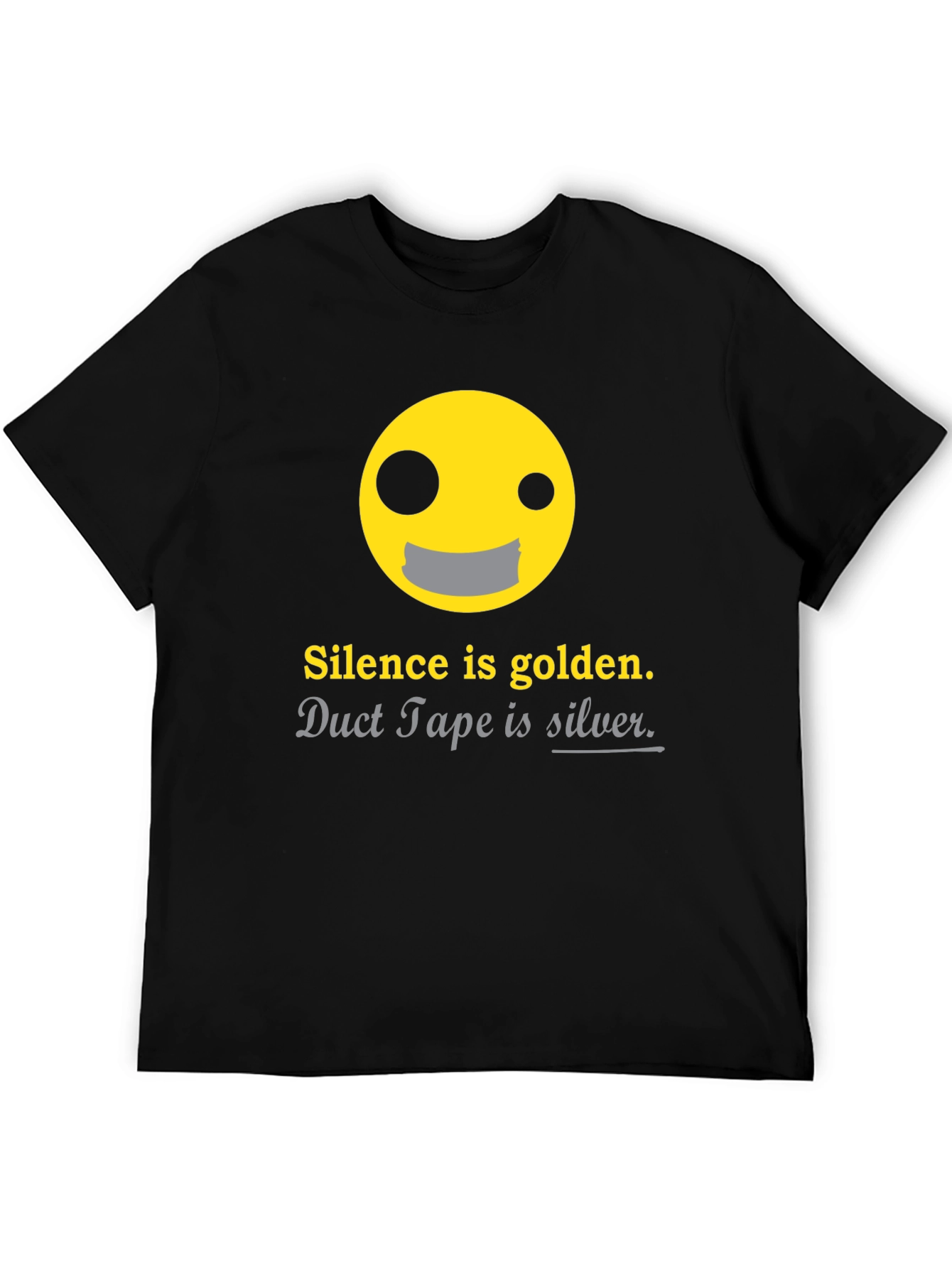 Silence is Golden Funny Graphic T-Shirt