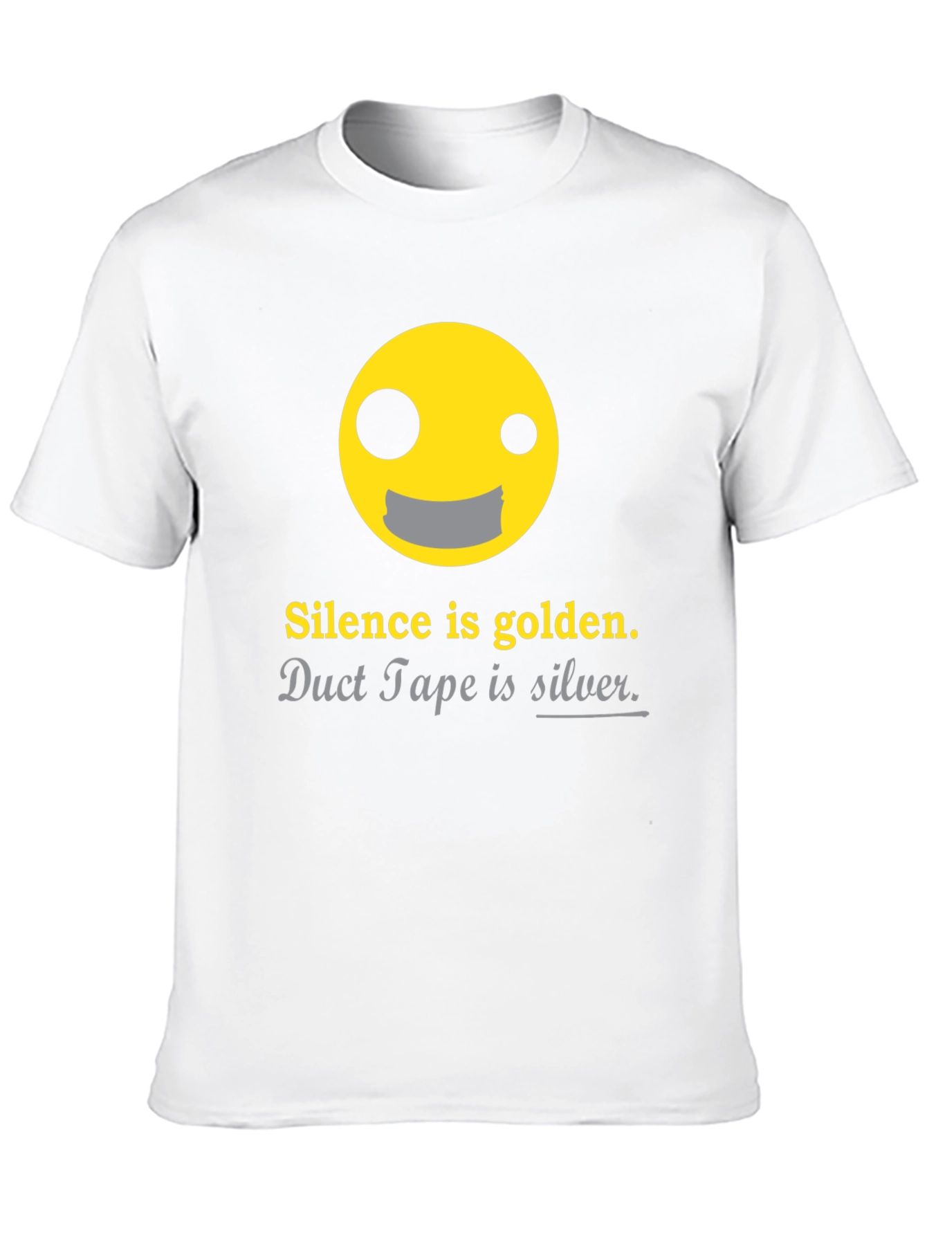 Silence is Golden Funny Graphic T-Shirt