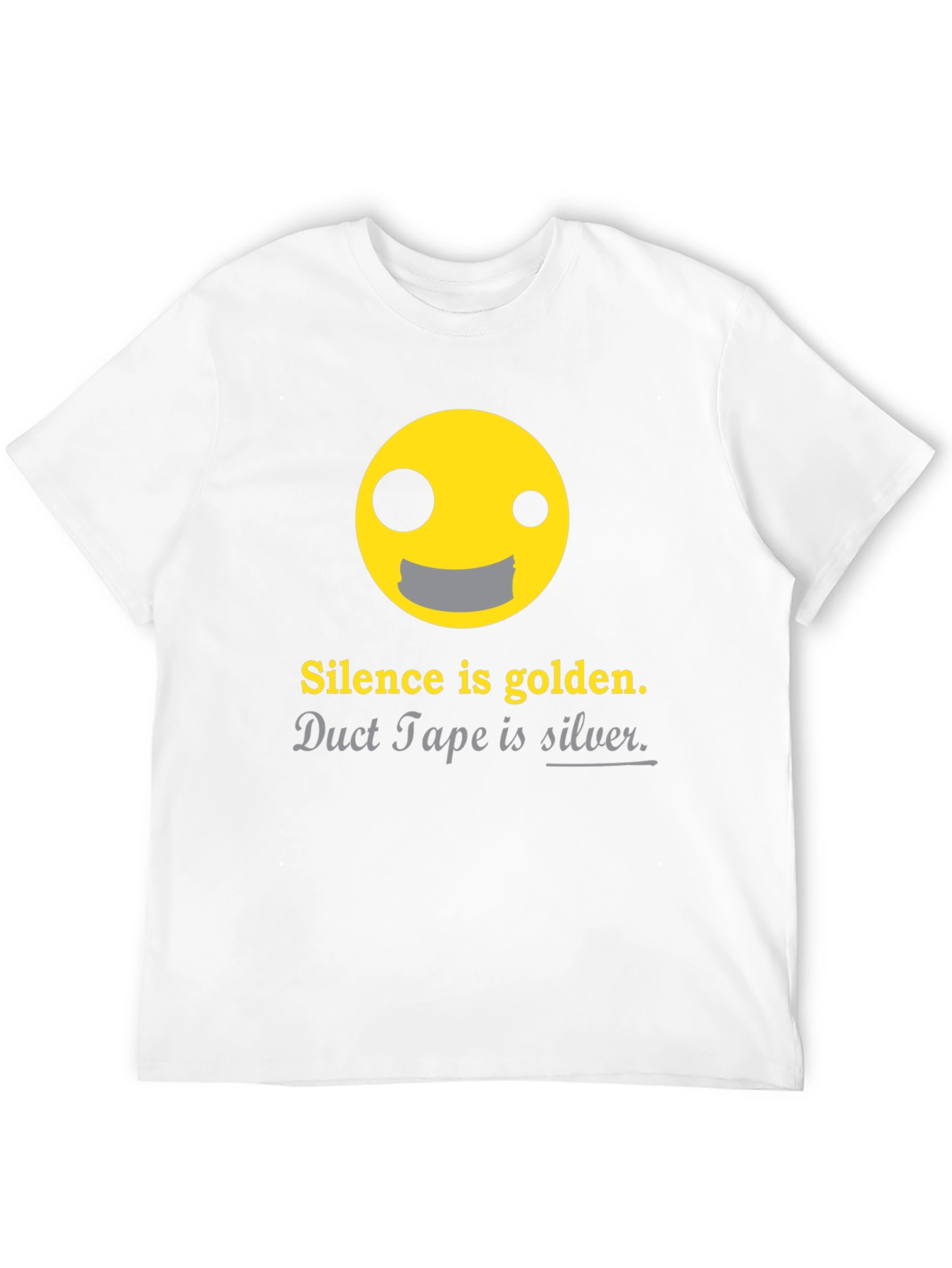 Silence is Golden Funny Graphic T-Shirt