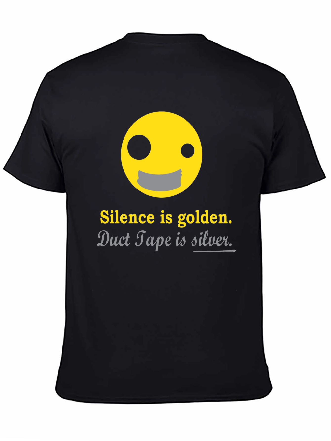 Silence is Golden Funny Graphic T-Shirt