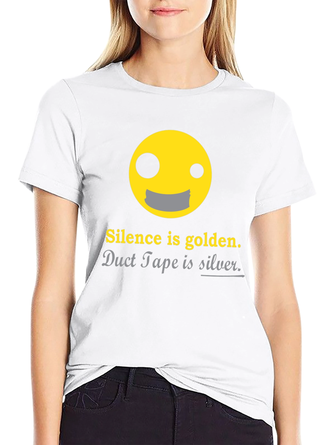 Silence is Golden Funny Graphic T-Shirt