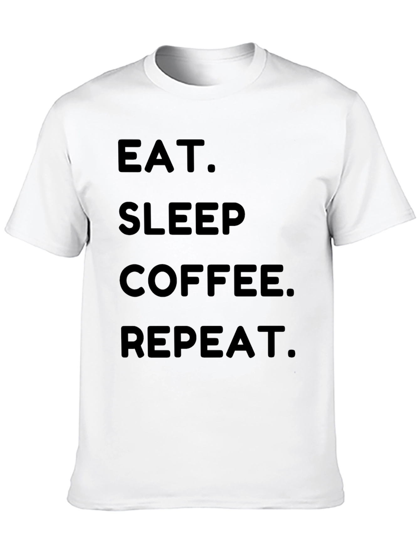 Eat Sleep Coffee Repeat Black T-Shirt