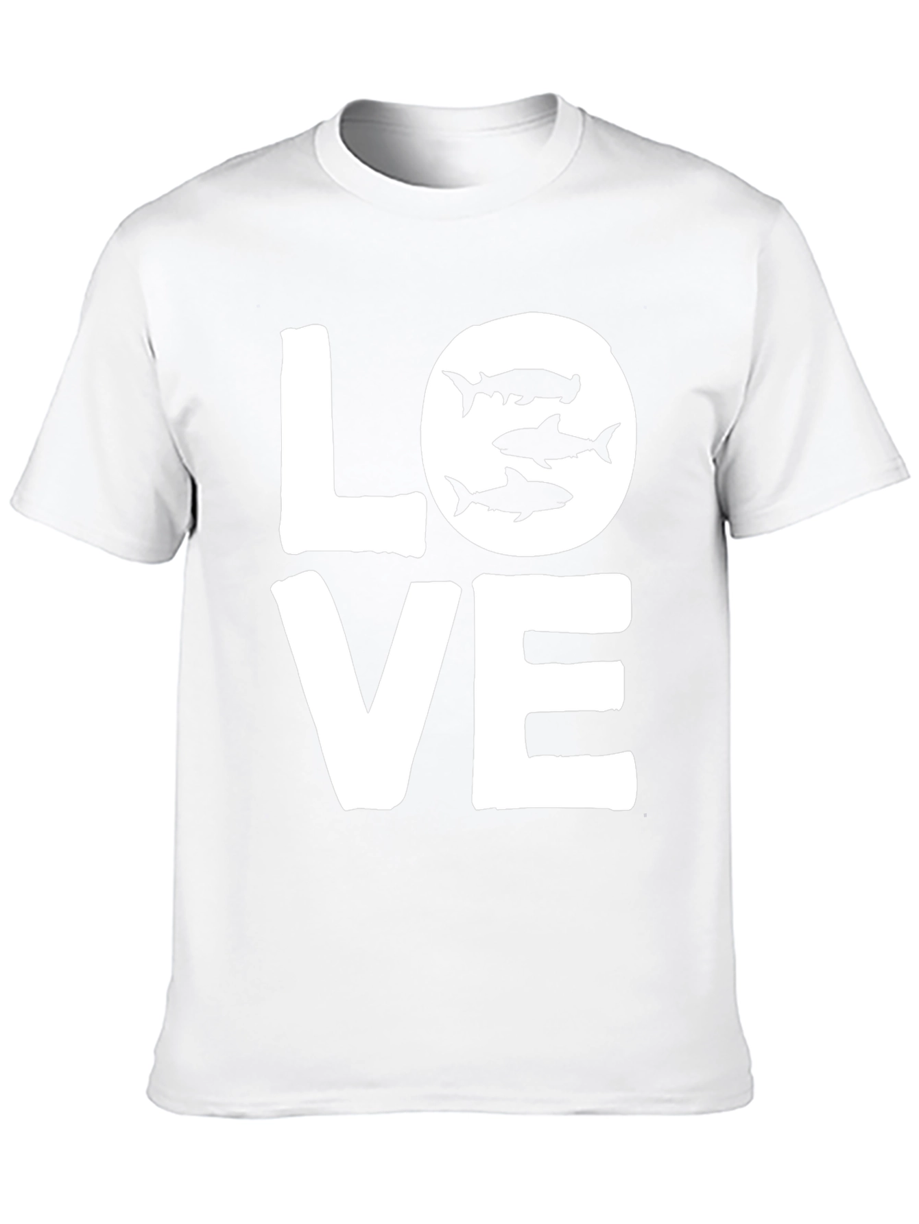 Love Sharks Black T-Shirt