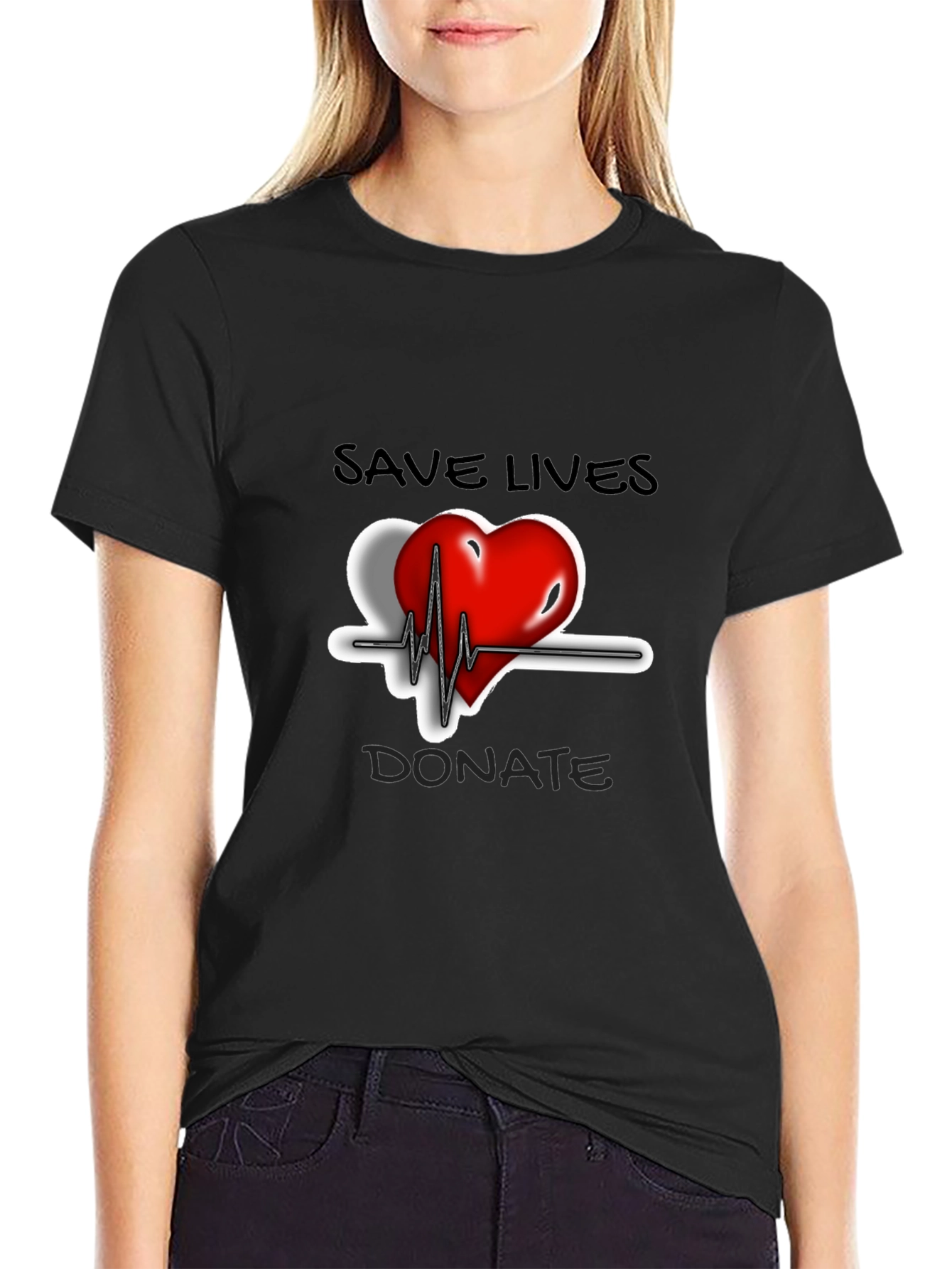 Save Lives Donate Heartbeat T-Shirt