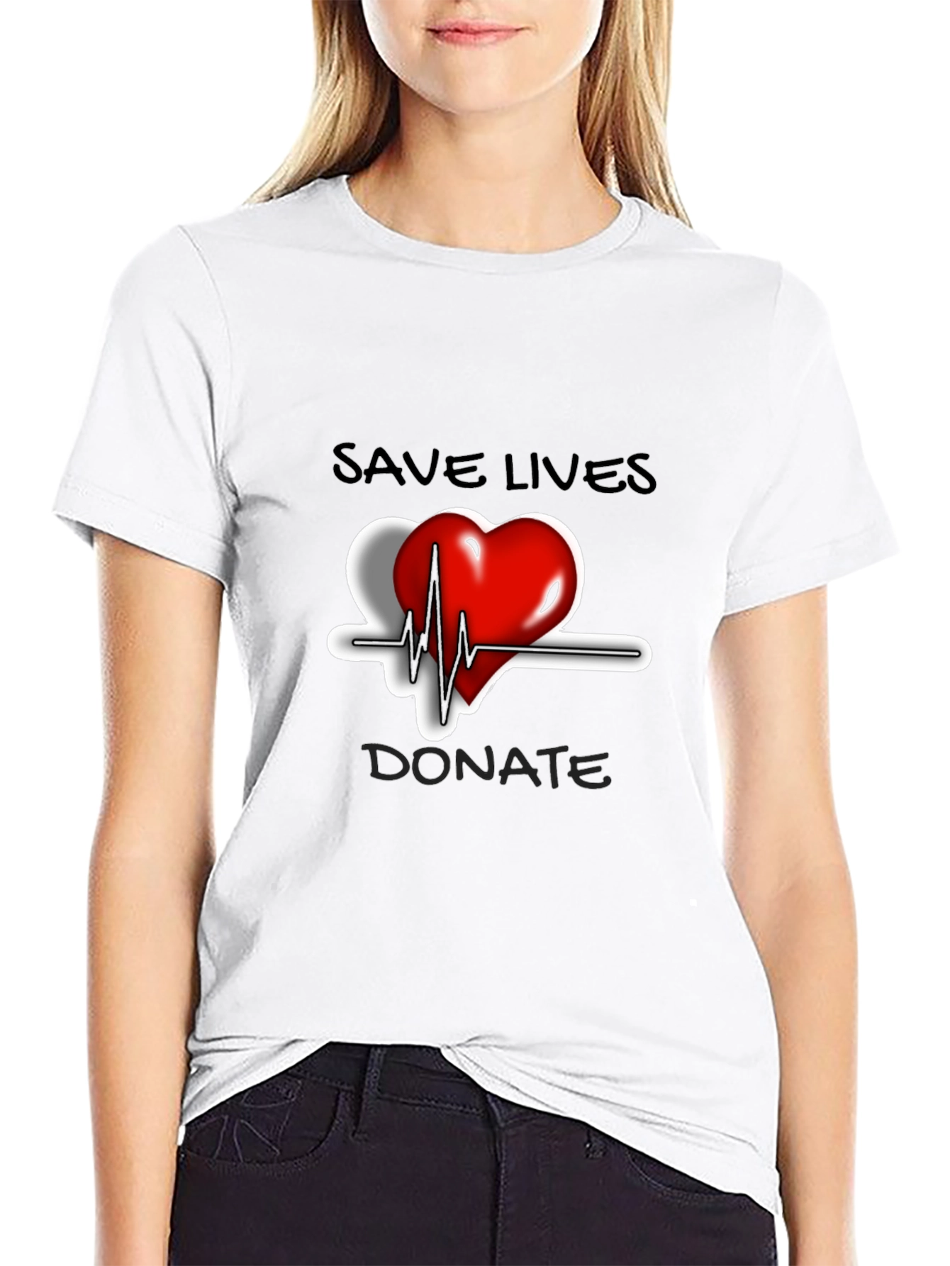 Save Lives Donate Heartbeat T-Shirt