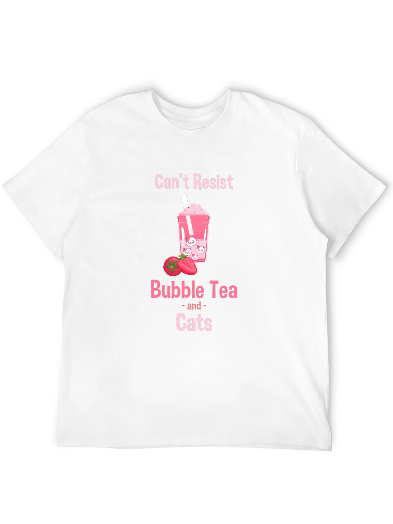 Cant Resist Bubble Tea & Cats T-Shirt