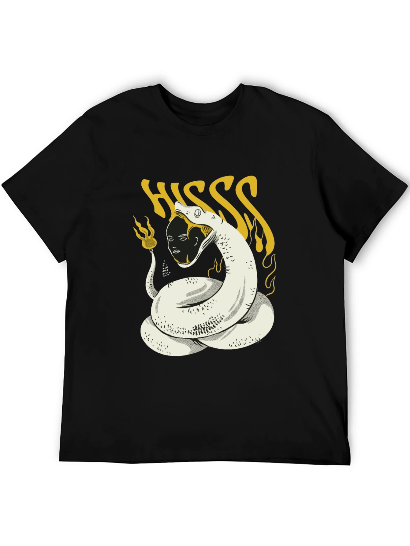 HISS Graphic Tee - Snake & Face Print