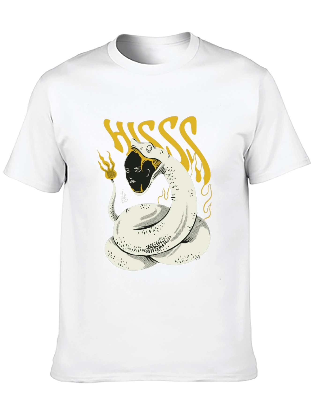 HISS Graphic Tee - Snake & Face Print