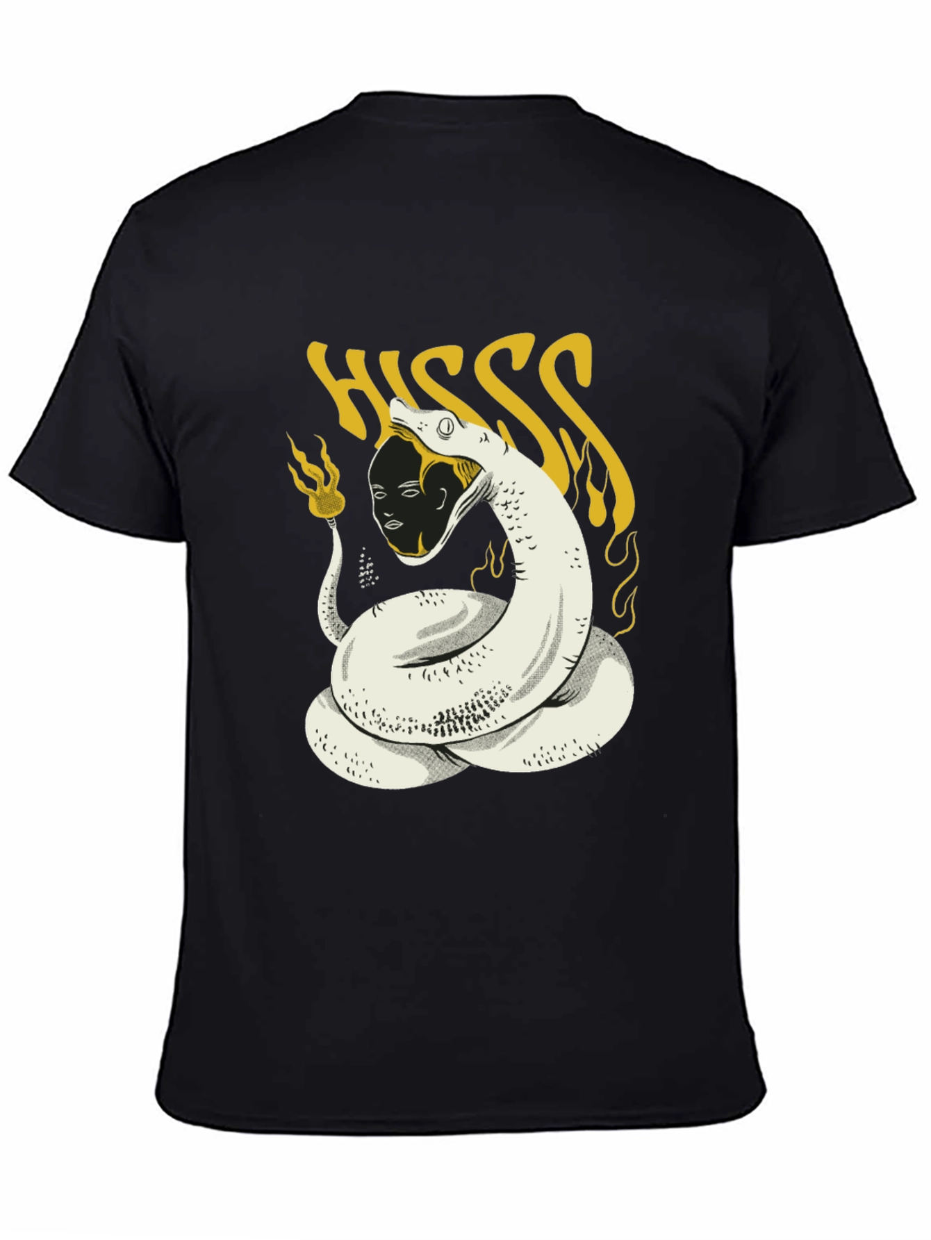 HISS Graphic Tee - Snake & Face Print