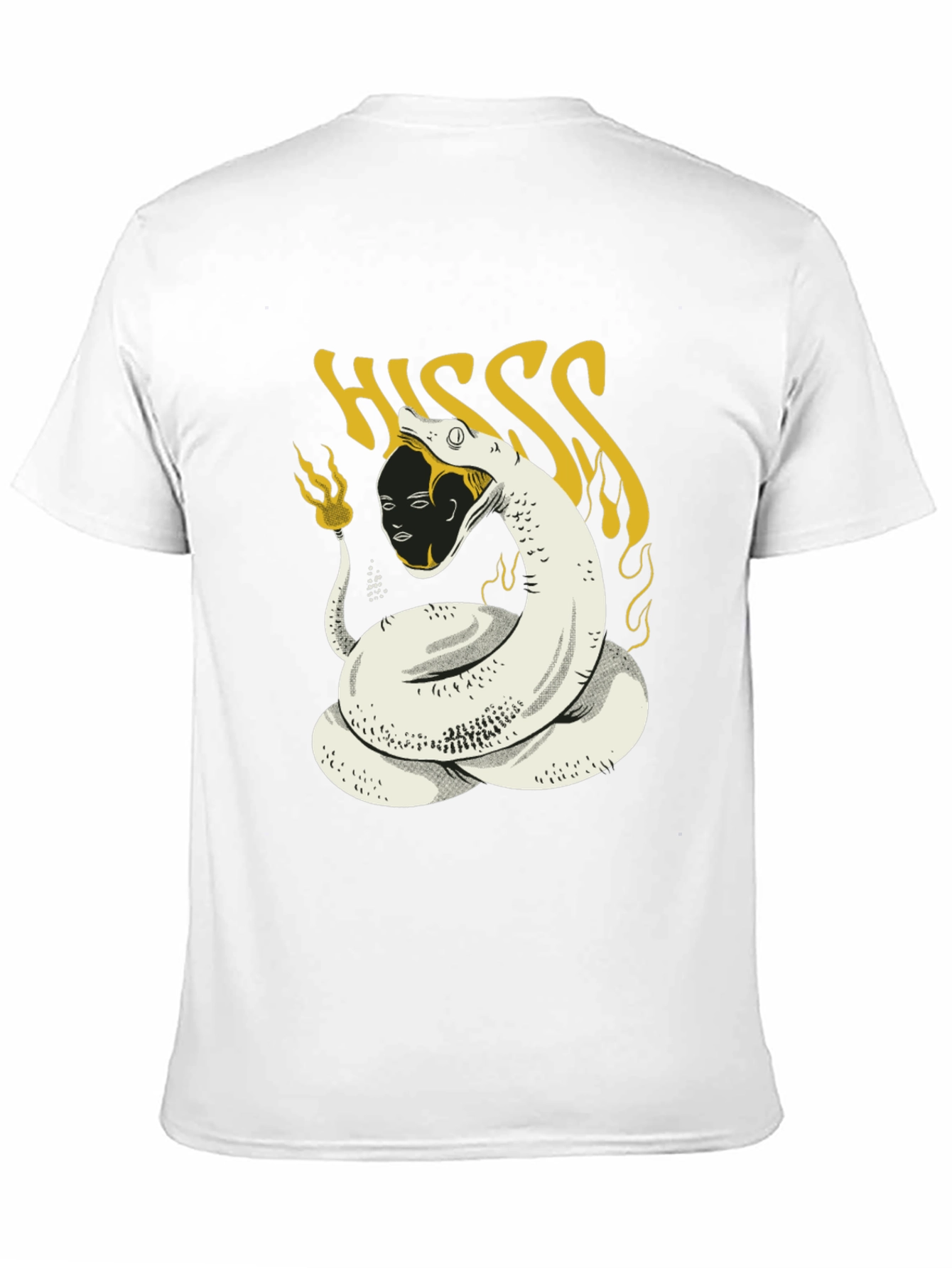 HISS Graphic Tee - Snake & Face Print