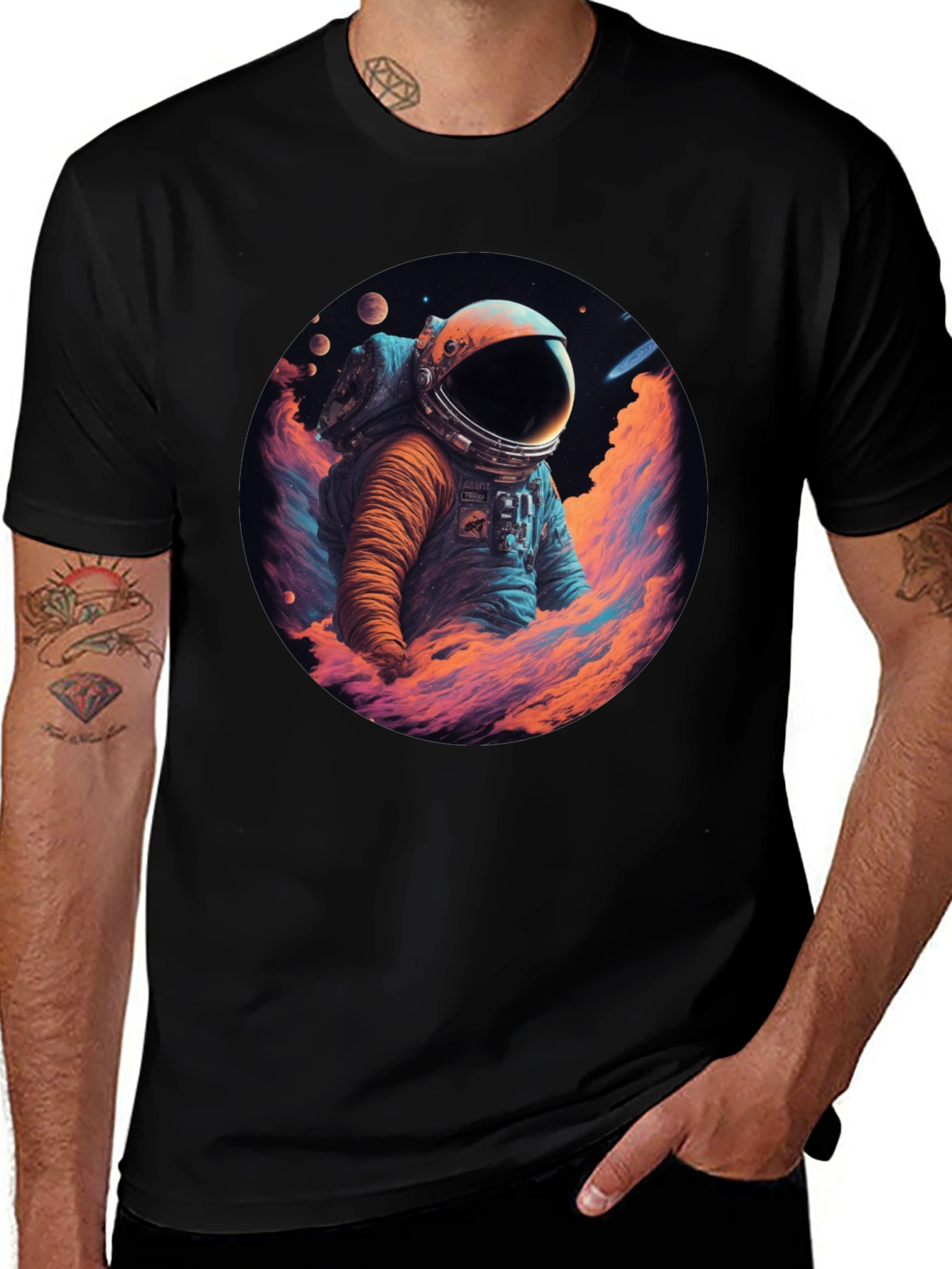 Astronaut Graphic Tee - Space Design