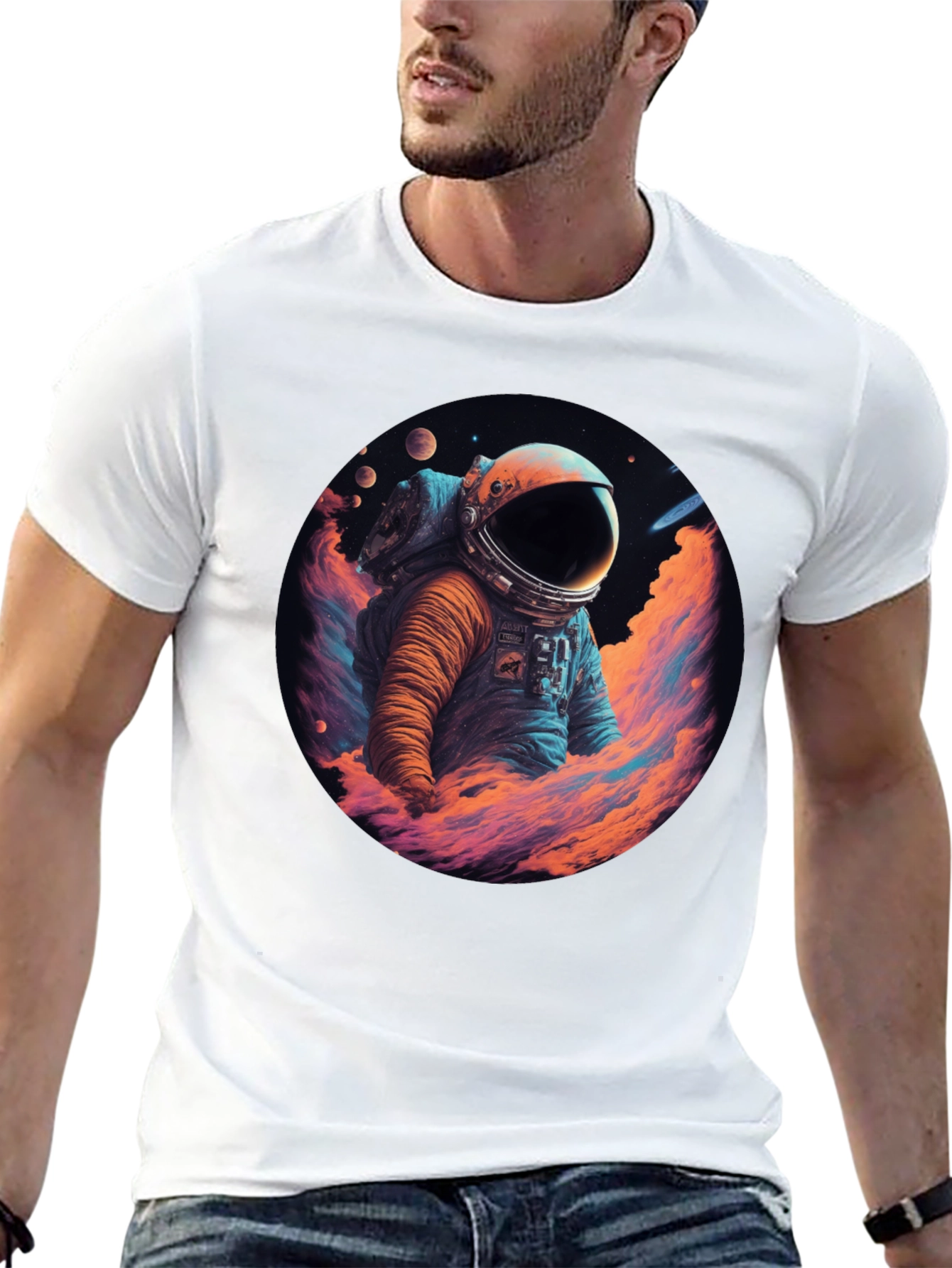Astronaut Graphic Tee - Space Design