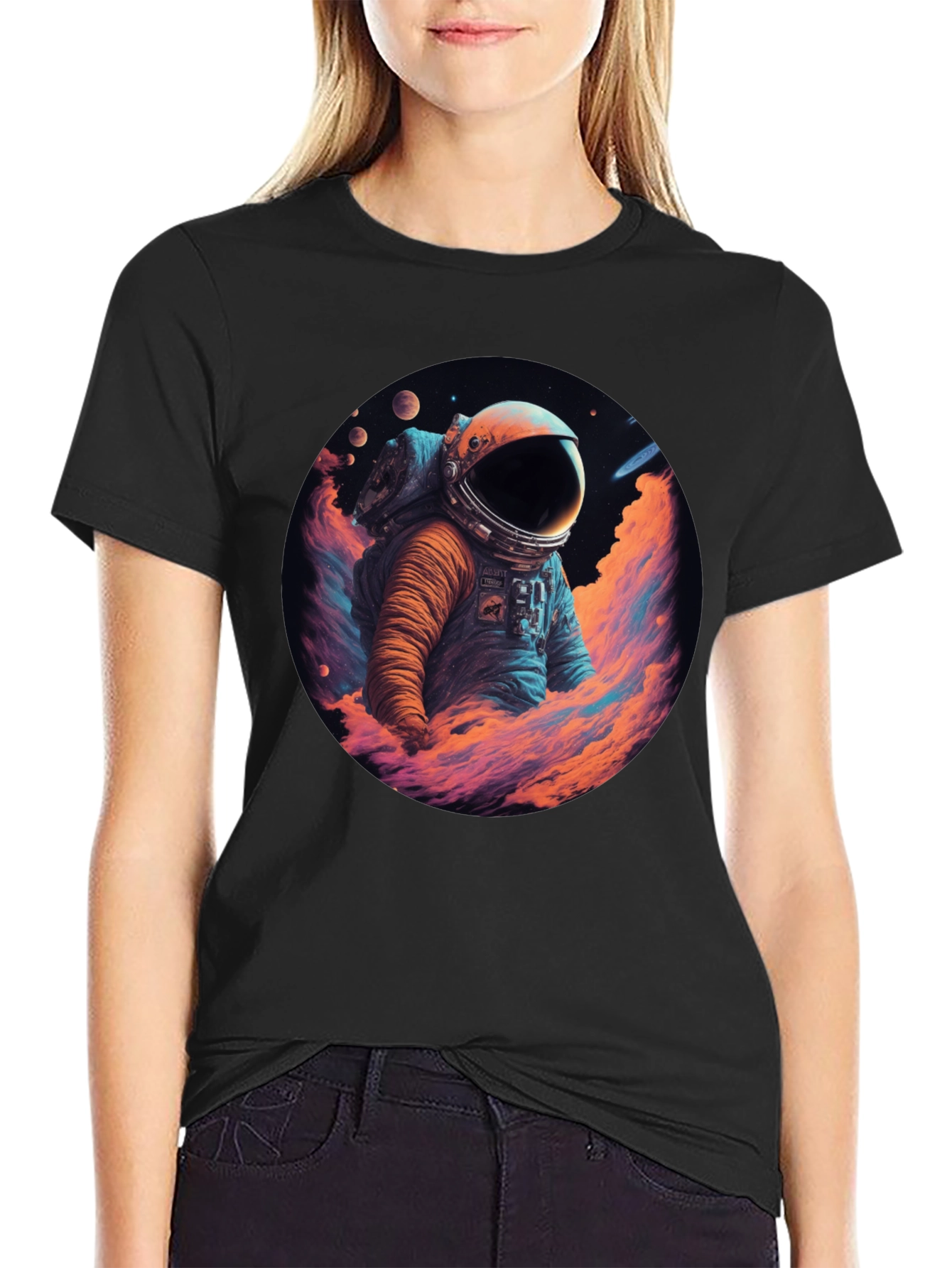 Astronaut Graphic Tee - Space Design