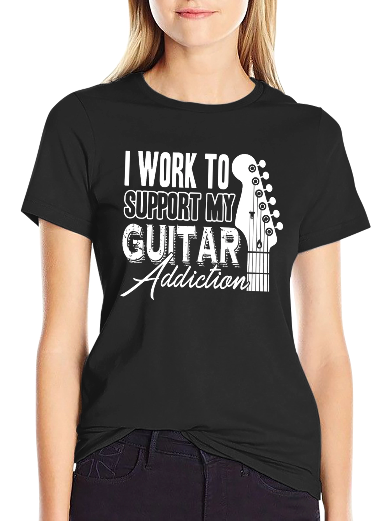 Guitar Addiction T-Shirt - Musician Humor Tee