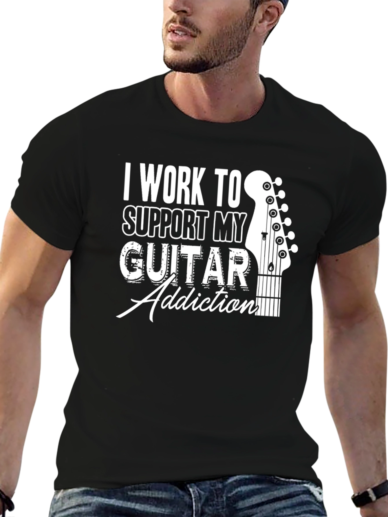 Guitar Addiction T-Shirt - Musician Humor Tee