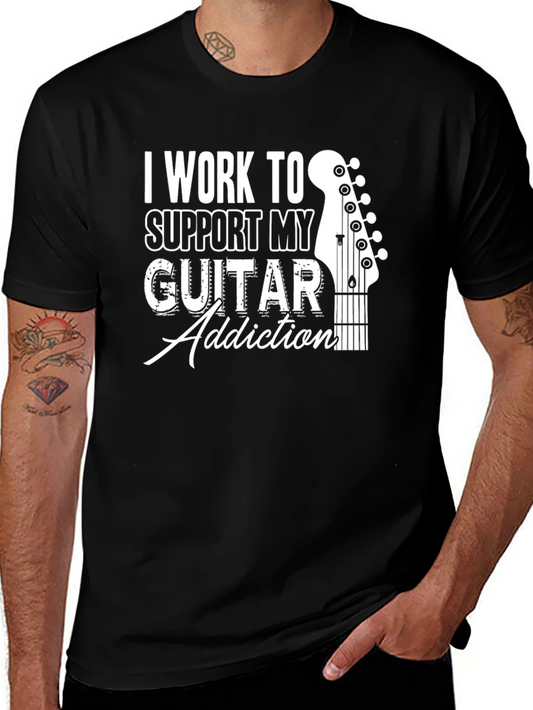 Guitar Addiction T-Shirt - Musician Humor Tee