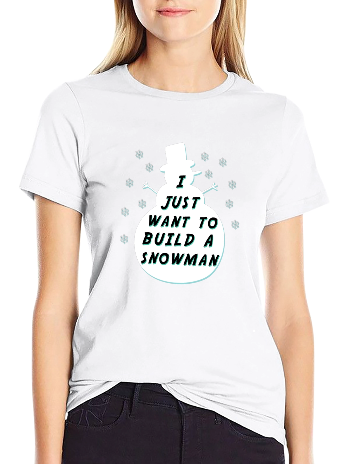 Snowman Graphic T-Shirt
